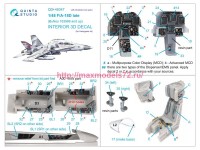 QD+48347   3D Декаль интерьера кабины FA-18D поздний (Hasegawa) (с 3D-печатными деталями) (attach3 77612)